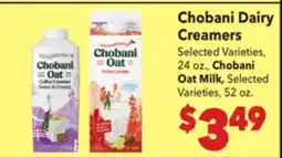 Vallarta Supermarkets Chobani Dairy Creamers offer