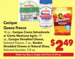 Vallarta Supermarkets Cacique Queso Fresco offer