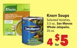 Vallarta Supermarkets Knorr Soups offer