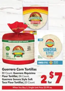 Vallarta Supermarkets Guerrero Corn Tortillas offer