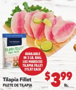 Vallarta Supermarkets Tilapia Fillet / FILETE DE TILAPIA offer