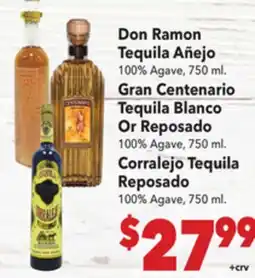 Vallarta Supermarkets Don Ramon Tequila Añejo offer
