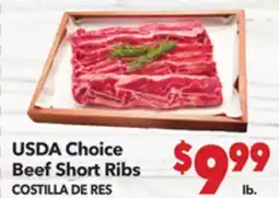 Vallarta Supermarkets USDA Choice Beef Short Ribs / COSTILLA DE RES offer
