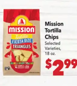 Vallarta Supermarkets Mission Tortilla Chips offer