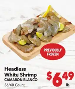 Vallarta Supermarkets Headless White Shrimp / CAMARON BLANCO offer