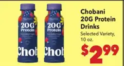 Vallarta Supermarkets Chobani 20G Protein Drinks offer