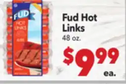 Vallarta Supermarkets Fud Hot Links offer