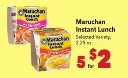 Vallarta Supermarkets Maruchan Instant Lunch offer
