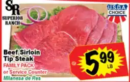 Superior Grocers Beef Sirloin Tip Steak offer