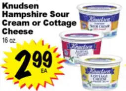 Superior Grocers Knudsen Hampshire Sour Cream or Cottage Cheese offer