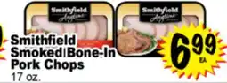 Superior Grocers Smithfield Smoked Bone-In Pork Chops offer