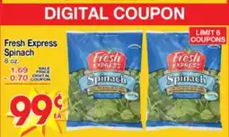Superior Grocers Fresh Express Spinach offer
