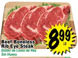 Superior Grocers Beef Boneless Rib Eye Steak offer