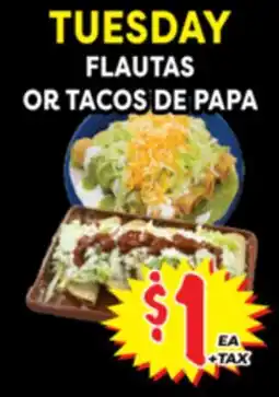 Superior Grocers FLAUTAS OR TACOS DE PAPA offer