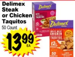 Superior Grocers Delimex Steak Steak or Chicken or Chicken Taquitos offer