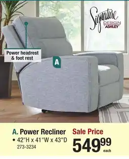 Menards Power Recliner offer