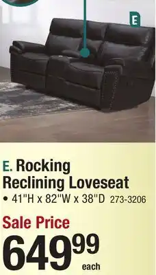 Menards Rocking Reclining Loveseat offer