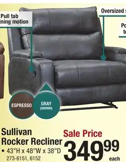 Menards Sullivan Rocker Recliner offer
