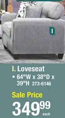 Menards Loveseat offer