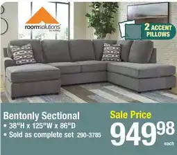 Menards Bentonly Sectional offer