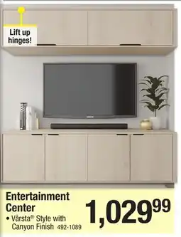 Menards Entertainment Center offer