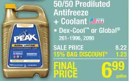 Menards 50/50 Prediluted Antifreeze + Coolant offer