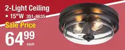 Menards 2-Light Ceiling offer