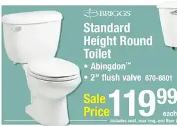Menards Standard Height Round Toilet offer