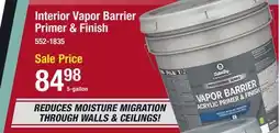Menards Interior Vapor Barrier Primer & Finish offer