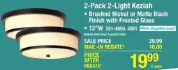 Menards 2-Pack 2-Light Keziah offer