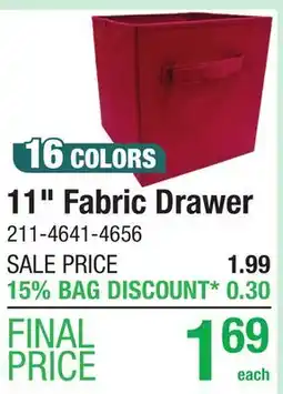 Menards 11 Fabric Drawer offer