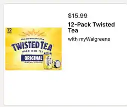 Walgreens 12-Pack Twisted Tea offer