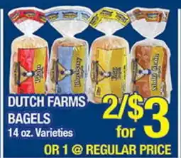 Torres Supermercado DUTCH FARMS BAGELS offer