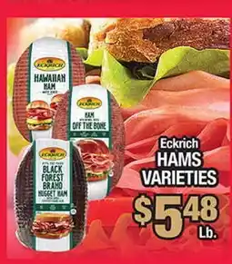 Torres Supermercado Eckrich HAMS VARIETIES offer