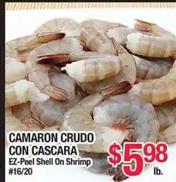 Torres Supermercado CAMARON CRUDO CON CASCARA offer