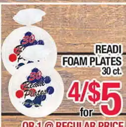 Torres Supermercado READI FOAM PLATES offer