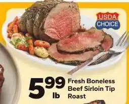 Save a Lot Fresh Boneless Beef Sirloin Tip Roast offer