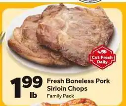 Save a Lot Fresh Boneless Pork Sirloin Chops offer