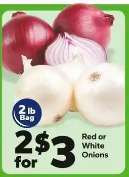 Save a Lot Red or White Onions offer