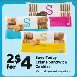 Save a Lot Save Today Crème Sandwich Cookies offer