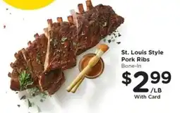 Kroger St. Louis Style Pork Ribs offer