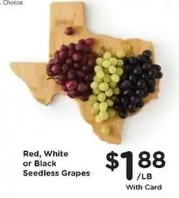 Kroger Red, White or Black Seedless Grapes offer