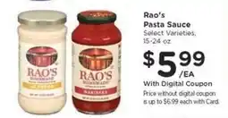 Kroger Rao's Pasta Sauce offer