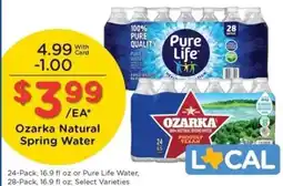 Kroger Ozarka Natural Spring Water offer