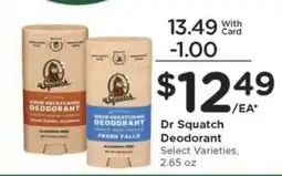 Kroger Dr. Squatch Deodorant offer