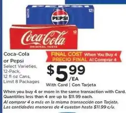 Kroger Coca-Cola or Pepsi offer