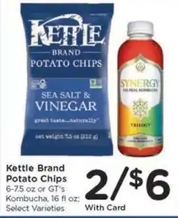 Kroger Kettle Brand Potato Chips or GT's Kombucha offer