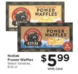 Kroger Kodiak Frozen Waffles offer