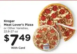 Kroger Kroger Meat Lover's Pizza offer