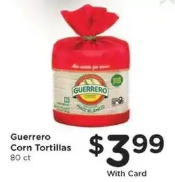 Kroger Guerrero Corn Tortillas offer